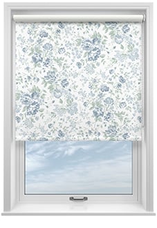 Shabby Chic by Rachel Ashwell Romantic Rose (Blackout), Blue - Twist&Fit Roller Blind